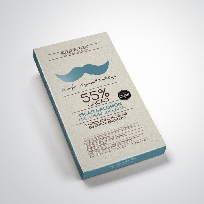 CHOCOLATE 55% LECHE OVEJA AHUMADA