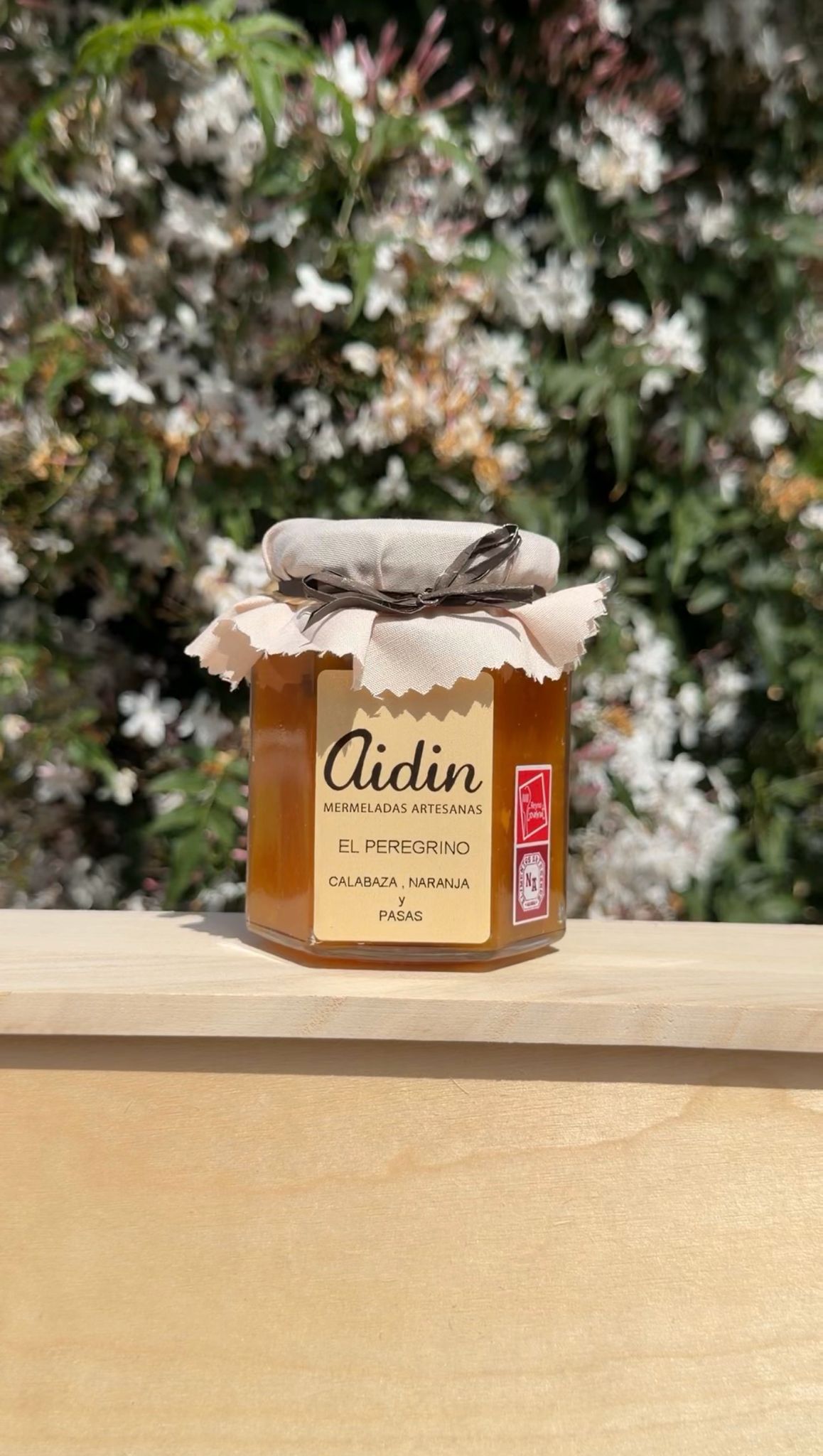 MERMELADAS ARTESANAS EL PEREGRINO (Calabaza, Naranja y Pasas) 200gr